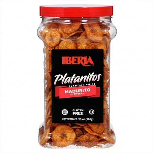 Iberia Maduritos Naturally Sweet Plantain Chips, 20 Ounce (Pack of 1)