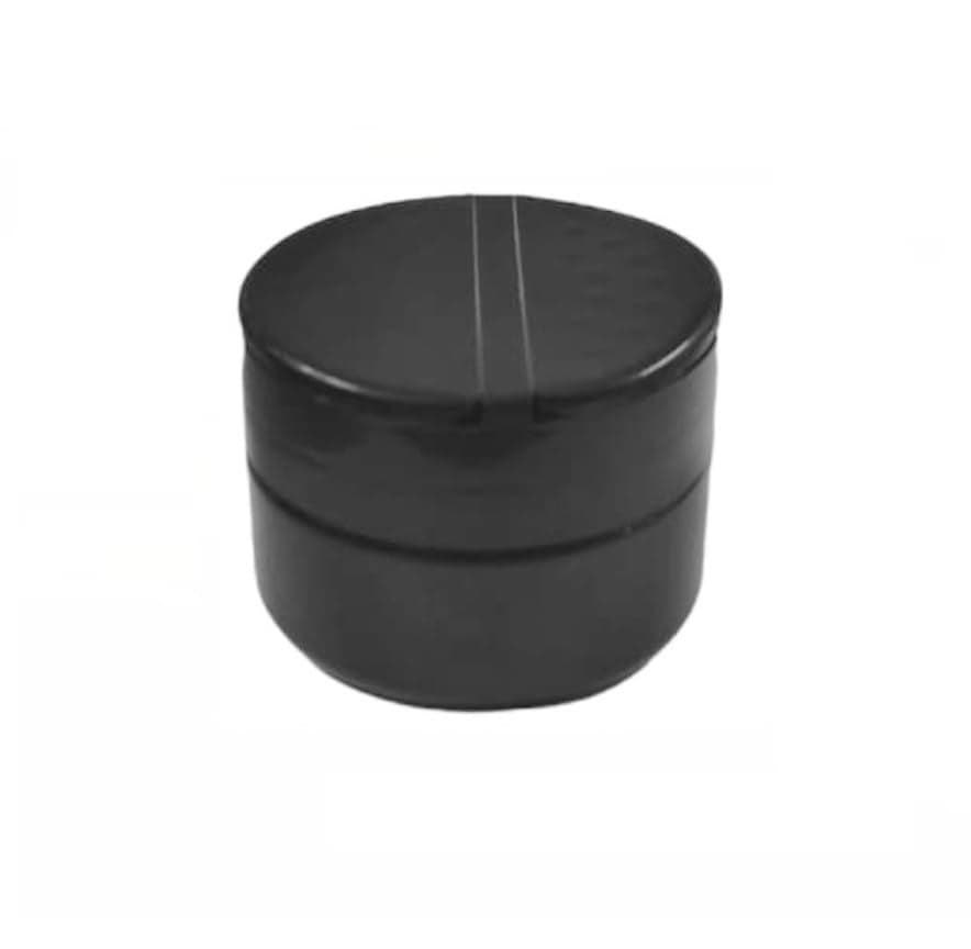 MC PIPWALA 50 gm Black Plastic Pet Jar with cap Black Spice Cap 12
