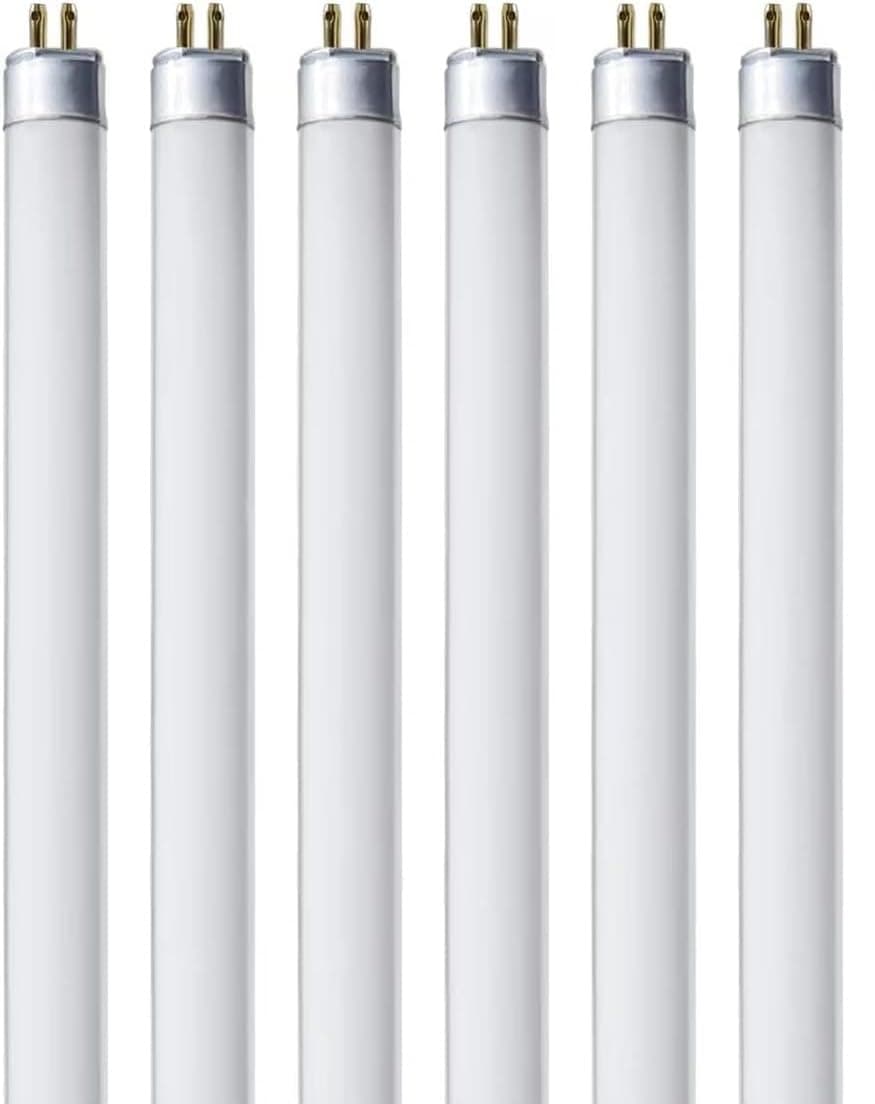BULBMASTER F8T5 CW Fluorescent Bulbs 12 Inch - F8 T5 8W Cool White 4100K 12" Under Cabinet Light Bulbs Linear T5 380 Lumens - Under The Counter Small Fluorescent Light Bulb - Pack of 6