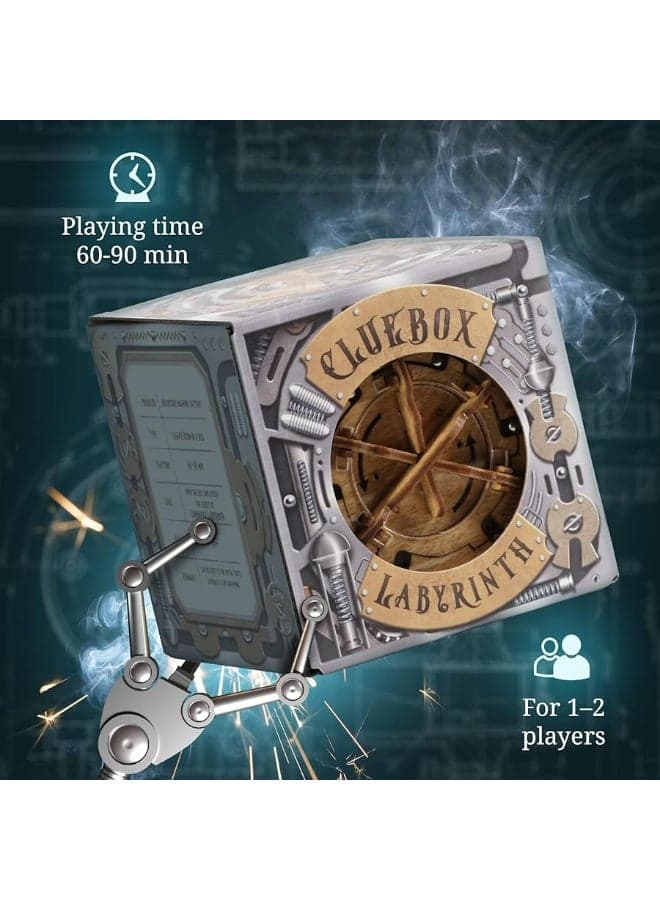 iDventure Cluebox - Cambridge Labyrinth - Escape Room Game - Puzzle Box - 3D Wooden Puzzle for Adults - Gift Box - Maze Puzzle - Brain Teaser - Birthday Gift Gadget for Men and Women - Money Box