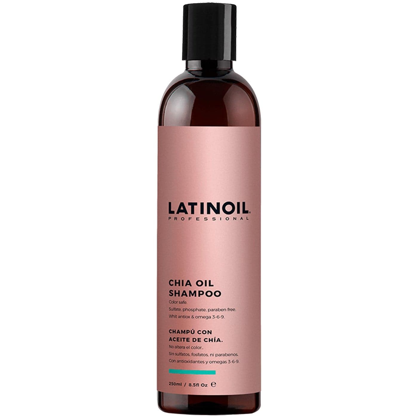 LATINOIL Chia Repair Shampoo SulfateFree Natural Product for Oily Dry Colored Blonde Gray Red Color Treated Textured Curly Hair Thicken the Hair Heals Dry Scalp No Salt Alcohol 8 Oz