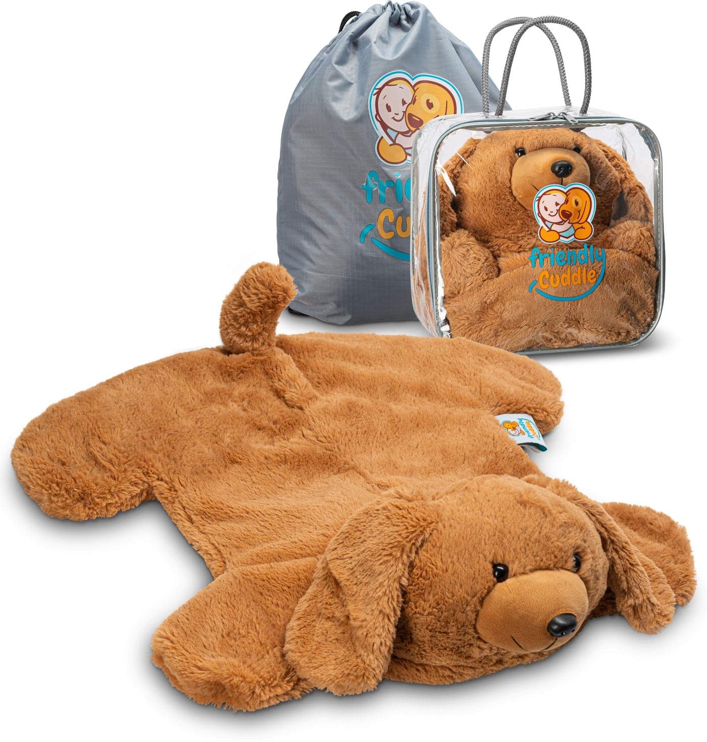 FRIENDLY CUDDLE Weighted Lap Pad for Kids 5 lbs Sensory Weighted Stuffed Animals Lap Blanket for Kids Adults with Sensory Processing Disorder Charlie Charlie