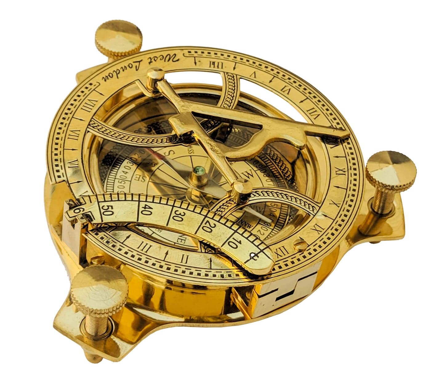 5" Sundial Compass Solid Brass Sun Dial