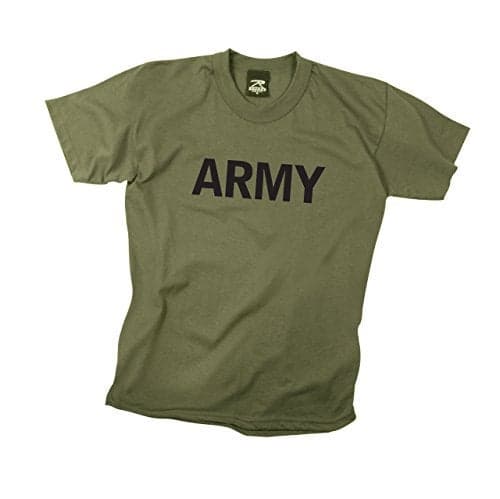 Rothco Kids Physical Training P/T Army T-Shirt (US, Alpha, X-Small, Regular, Olive Drab)
