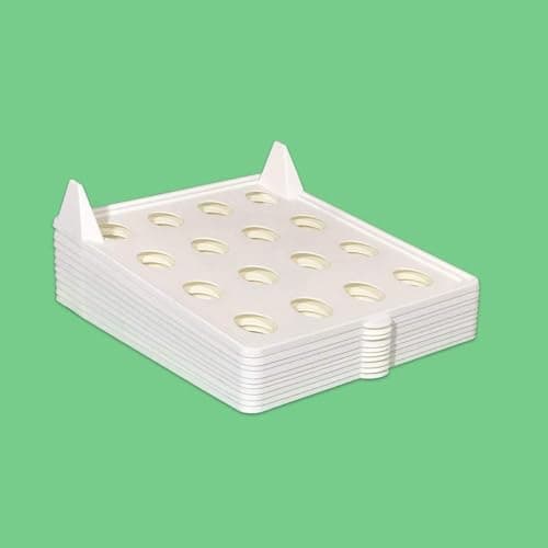 TABLE MAGIC STAX Wardrobe Cloth Storage Organizer for Shirts, T-Shirt, Trousers, Sarees and Tops Cloth 36 x 29 x 5.5 cm (White)