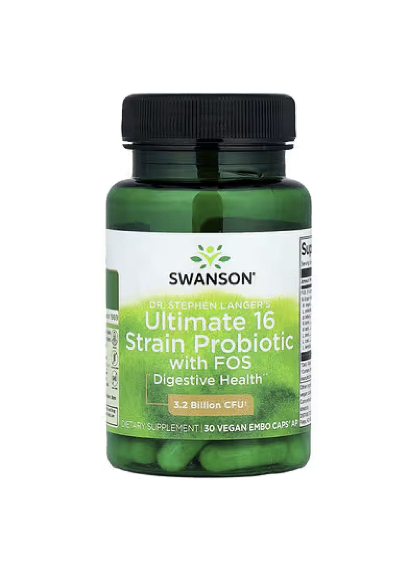 Dr. Stephen Langer's Ultimate 16 Strain Probiotic with FOS, 30 Vegan EMBO Caps® AP