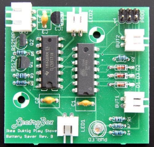 Lectrobox Battery Saver Board Replacement for IKEA Duktig MiniKitchen Stove Pre2014 Kitchens Only