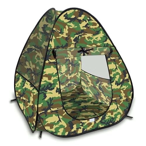 Military Play Tent for Kids Army Camouflage Pop Up Play Tent Collapsible Playhouse Indoor Outdoor Portable for Boys and Girls