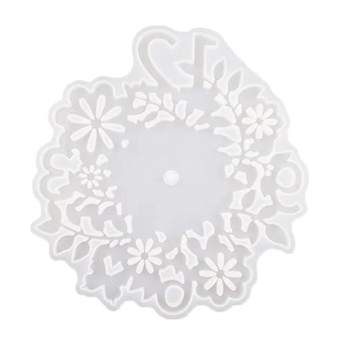 ARTOOL Round Resin Art Mold Creative DIY Multipurpose Transparent Clock Mold Epoxy UV Resin Wax Concrete and Making Art and Craft Projects 11 x 10.2 Inch (B136)
