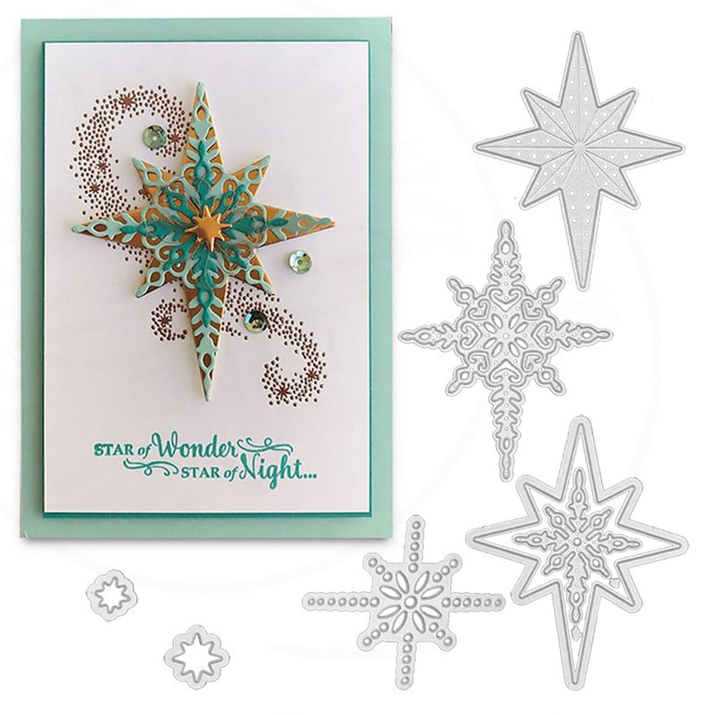 FAWENUCY Scrapbooking DieCuts Christmas Metal Cutting Dies for Card Making Paper Craft Punch Template Background Embossing Stencils DIY Album Dcor Christmas Snowflakes124x83cm