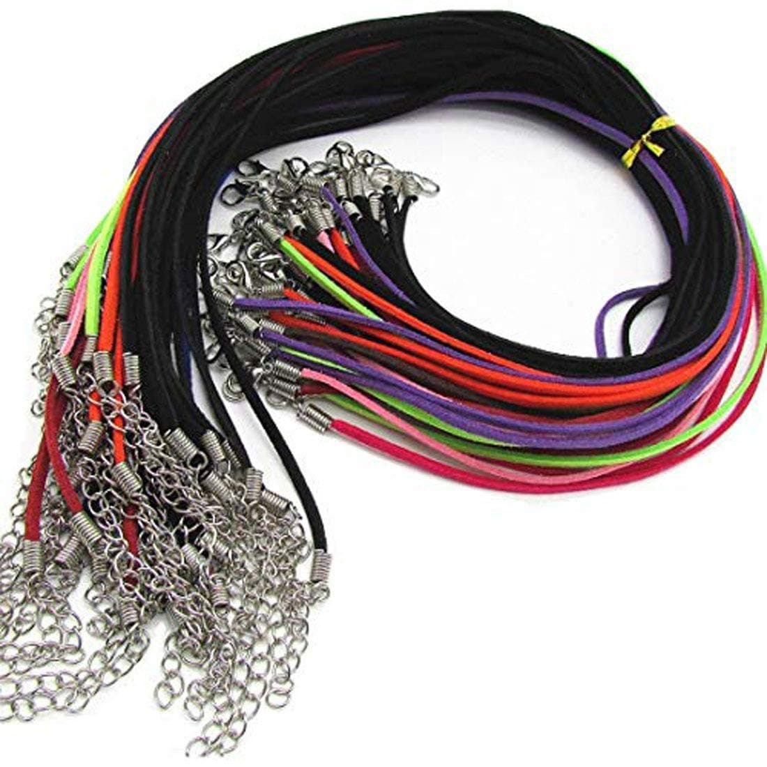 DIY Crafts Design # No 2, Pack of 10 Pcs, Y 2.6 mm Micro-Fiber Flat Leather Lace Beading Threa (Design # No 2, Pack of 10 Pcs)