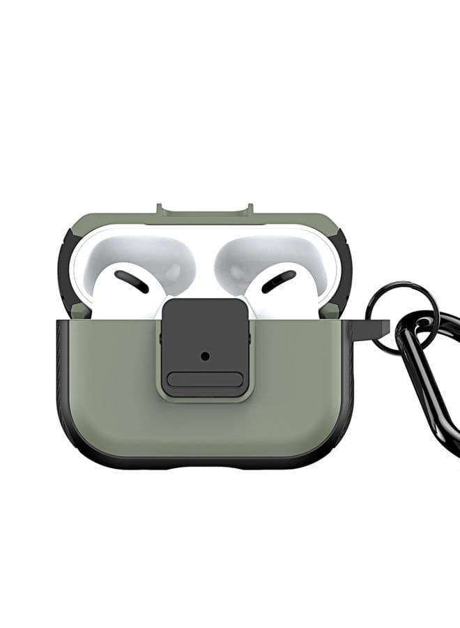Case Cover For AirPods Pro 2 DUX DUCIS PECJ Series Earbuds Box Protective Case Army Green