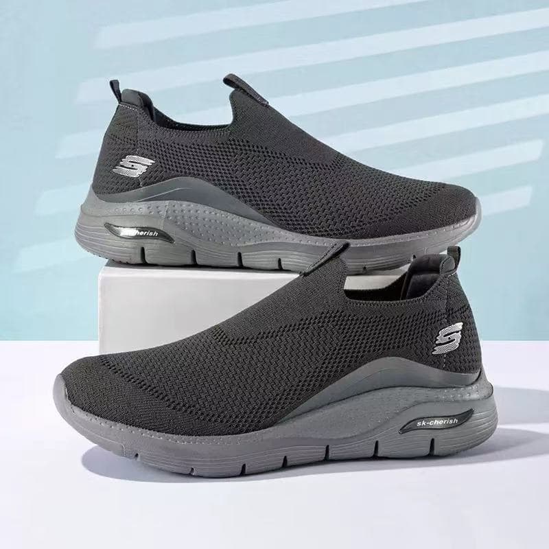 Lazy Shoes S Standard Men'S Shoes Summer Plus Size Fly Woven Breathable Casual Sports Fashion Shoes Men'S Walking Shoes For The Elderly