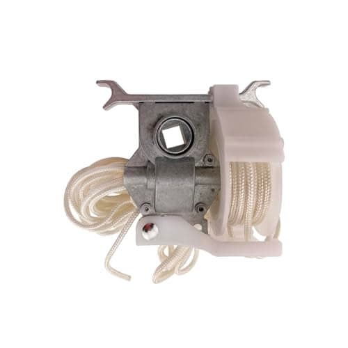 Amazing Drapery Hardware Pre-Corded High Profile Cord Tilt Control - Square Rod, White, for 2" Horizontal Blinds - 1 Pack