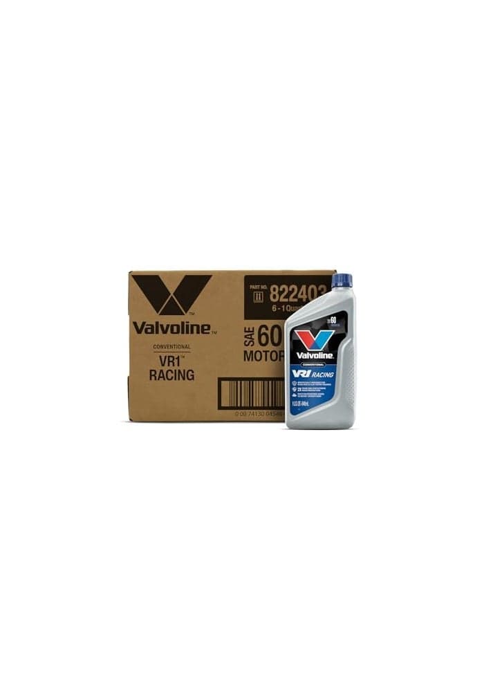 Valvoline VR1 Racing SAE 60 Motor Oil 1 QT Case of 6