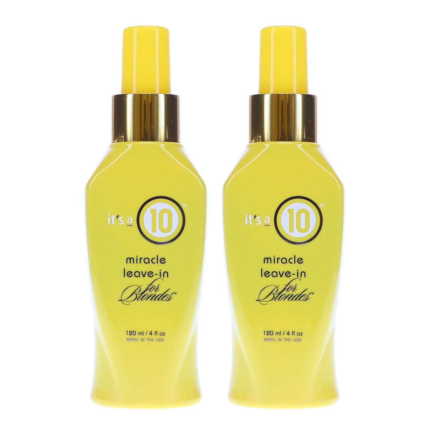 ITS A 10 by Its a 10 MIRACLE LEAVE IN PRODUCT FOR BLONDES 4 OZ Package Of 2