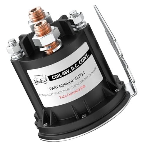 Drive-up EZGO TXT 48 Volt Solenoid for Electric 2010-Up and All 48V MPT 800/1000 Vehicles Golf Cart,OEM 612711