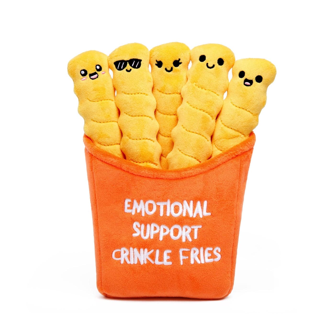 WHAT DO YOU MEME? Emotional Support Crinkle Fries — Plush Fries by Emotional Support Pals