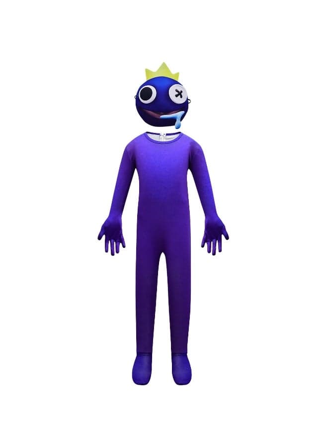 Halloween Rainbow Friends ROBLOX Game COS Costume - Colorful Monster Jumpsuit