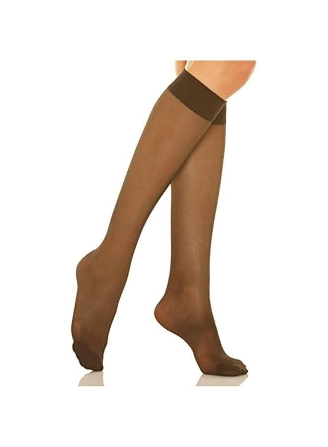 20 Denier Sheer Knee High Stockings for Women
