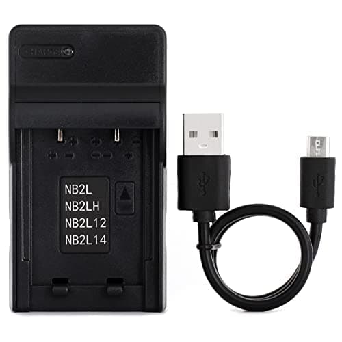 Norifon NB-2L USB Charger for Canon EOS 350D 400D Optura 30 40 50 500 PowerShot G7 G9 S40 S45 S50 S60 S70 S80 ZR100 ZR200 ZR500 ZR800 ZR830 ZR900 ZR960 MV800 MV830i MV960 Camera and More