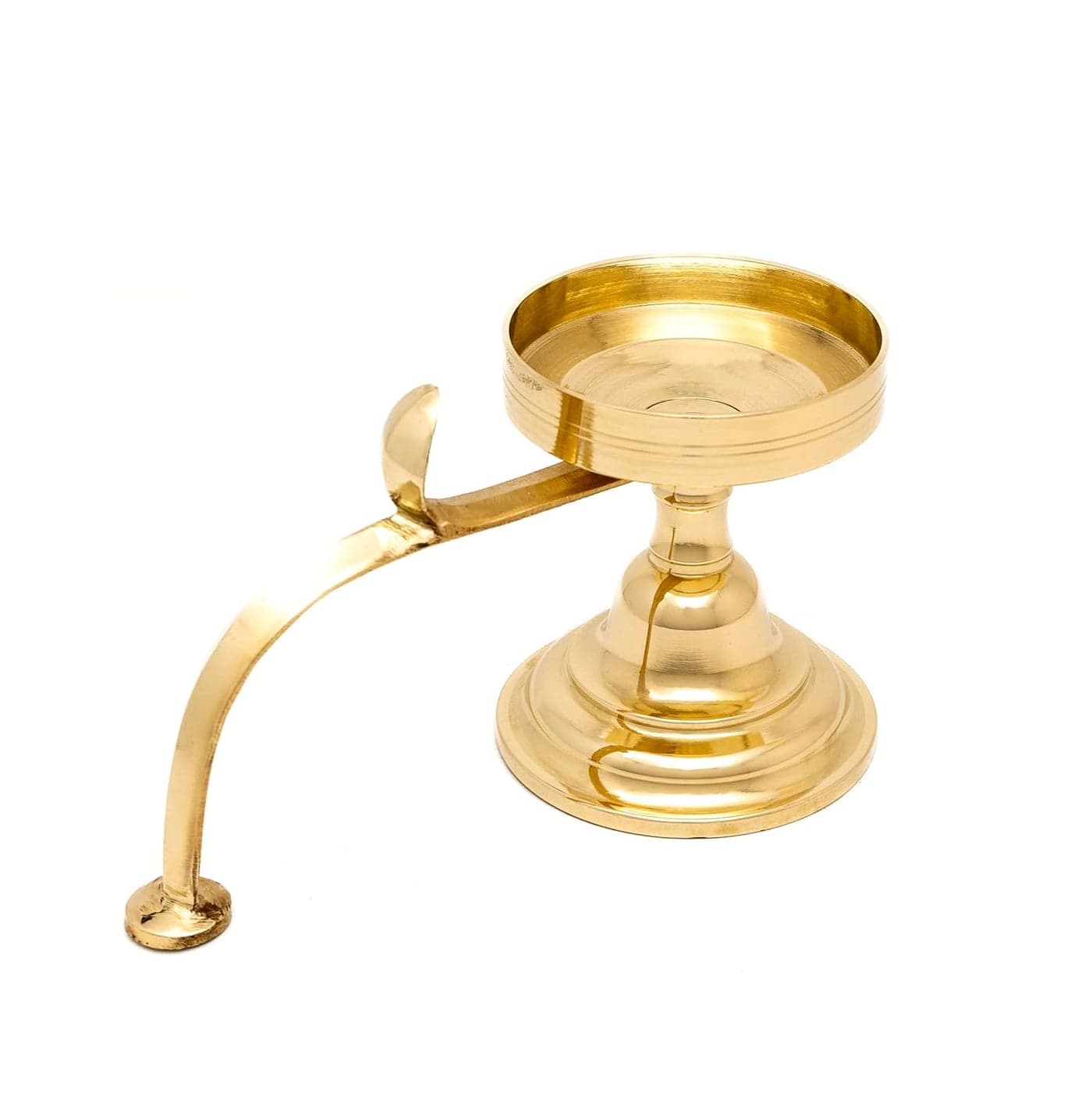 DMI Brass Alang Dhupartidhoopdani dhoop Standsambrani dhoop Holder for Camphor or dhoop 70 mm Diameter