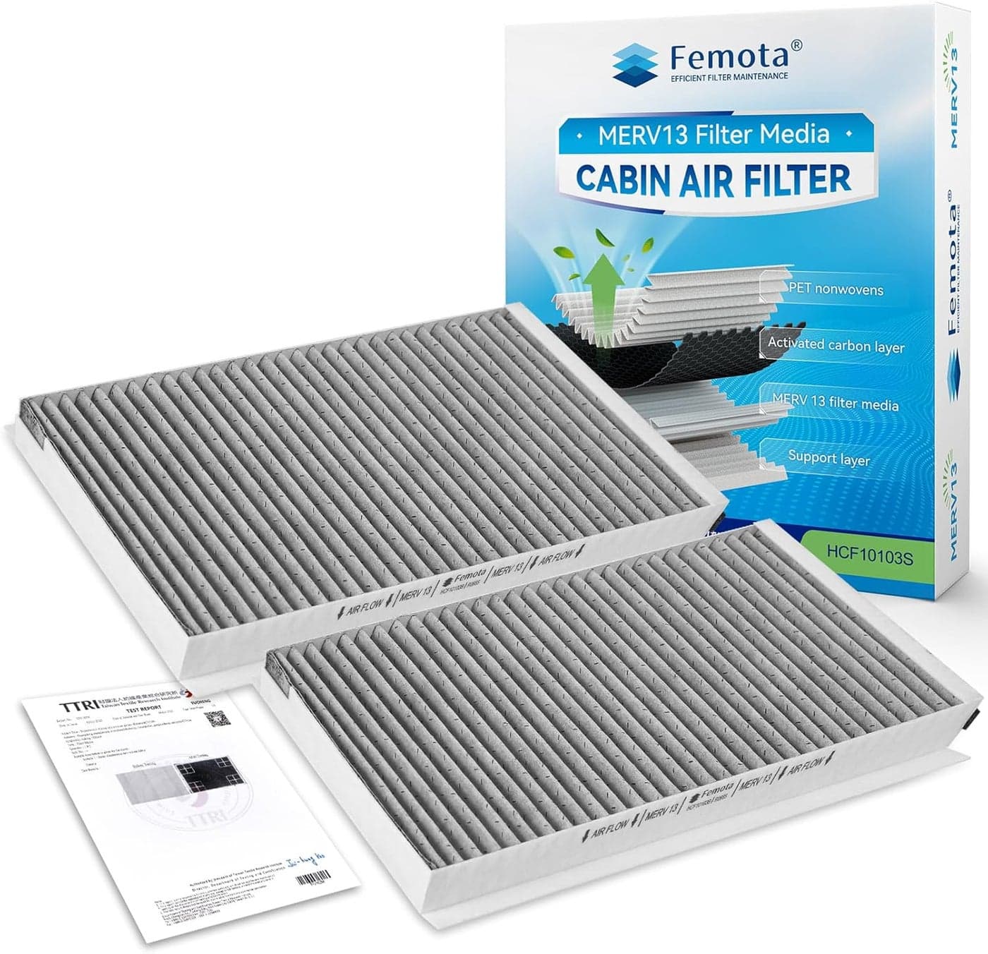 Femota MERV 13 Cabin Air Filter for BMW
