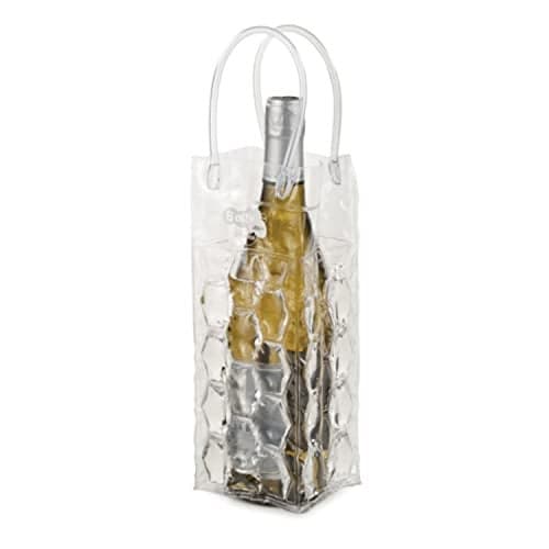 True Bottle Bubble Freeze Ice Tote, Premium Travel Wine Bottle Protector Fits 1 Standard Bottle, Liquor Bags for Travel, Wine Accessories, Pack of 1