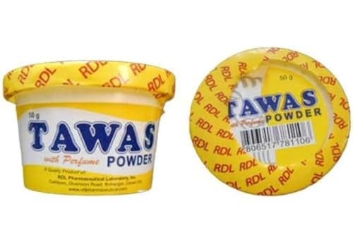 RDL Tawas Powder Alum Powder 50grams Yellow with Perfume