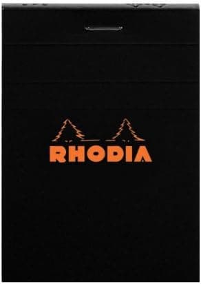 Black Rhodia Top Staplebound No 11 Notepad 3 X 4 Pack of 5