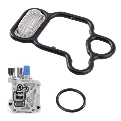 MOXRUQ 2 PCS Head Cylinder Solenoid Valve Gasket Kit 15815R40A01 91319PAAA01 VTEC Solenoid Gasket Filter Spool Valve with Sealing Ring Compatible with Acura ILX TSX Honda Accord Civic CRV