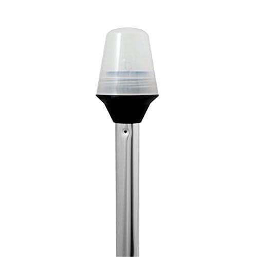 attwood Incandescent AllRound Frosted Globe Pole Light Marine Navigation Light White 24 Inch Length 5100241