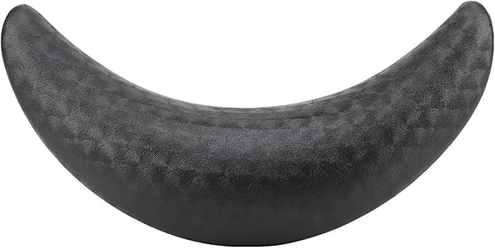 FERCAISH Salon Hair Shampoo Neck Rest Hair Washing Neck Pillow Gripper Hairdressing Basin Neck Support Silicone Neck Pillow for Hairdresser Sink Spa Black