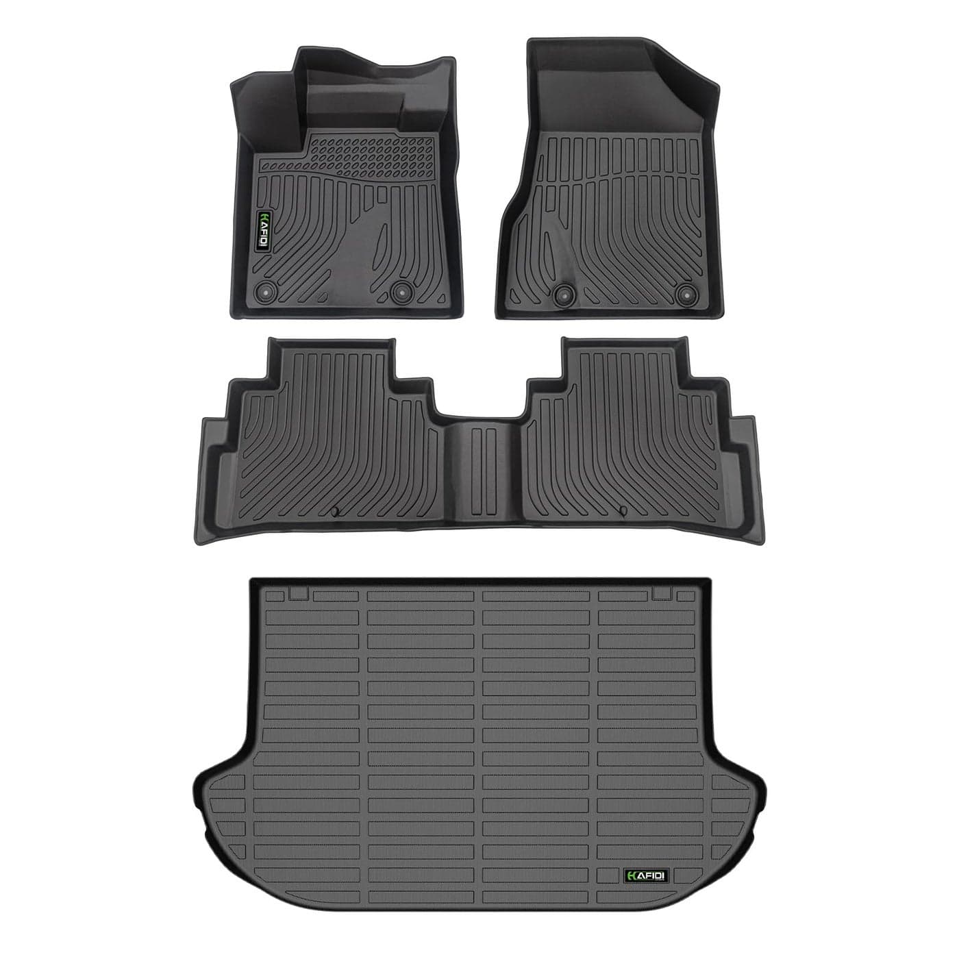 HAFIDI Floor Mats Cargo Liner for Nissan Murano 2024 2023 2022 2021 2020 2019 2018 20175 All Weather Protection TPE Heavy Duty NonSlip Automotive Floor Liners Set Accessories Black