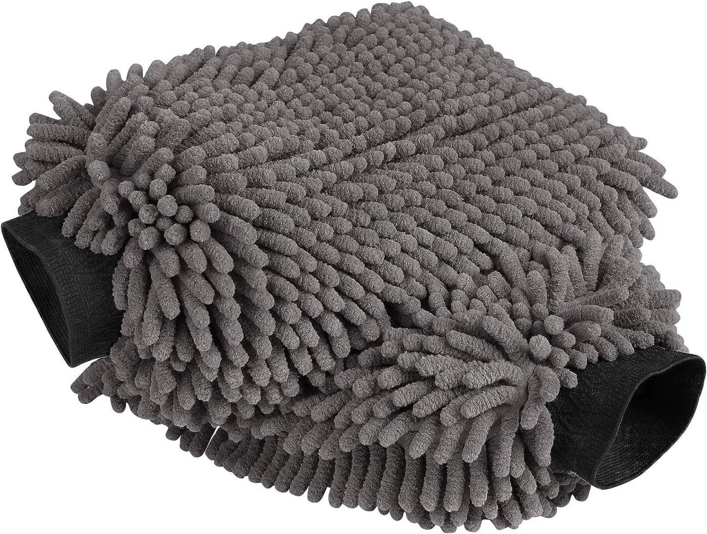 Auto Hub Chenille Microfiber Wash Mitt, Car Cleaning Gloves with Thick Plush, Ultra Soft Strands, Scratch Free and Water Absorbent Microfiber Gloves for Car & Bike Washing Pack of 2