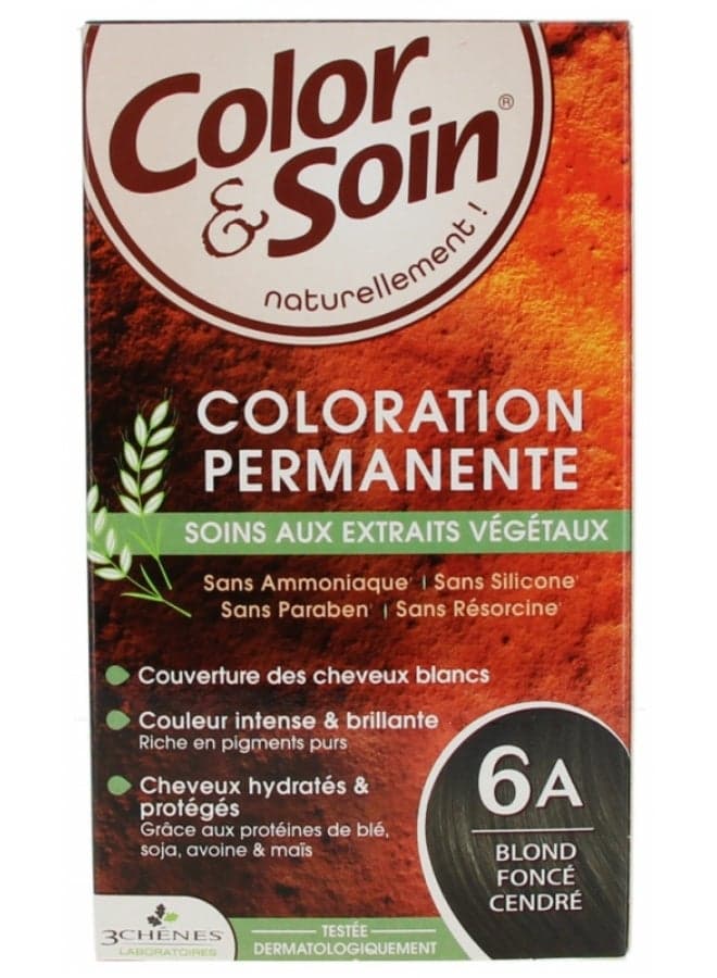 Les 3 Chênes Color & Soin Permanent Color Care - Hair Colour: Ashed Dark Blond: 6A — 60M