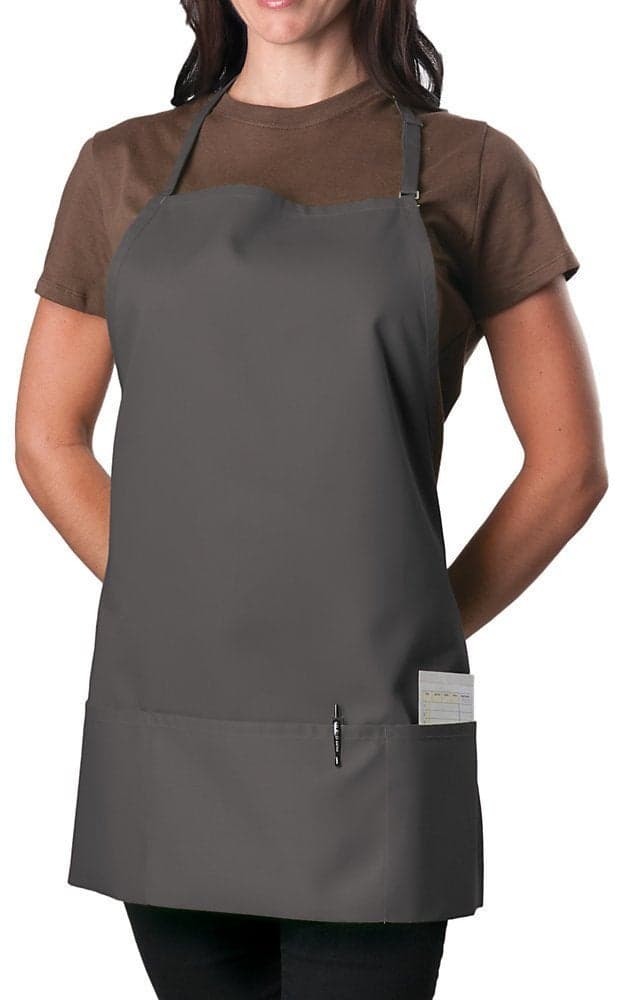 KNG Slate 3 Pocket Adjustable Bib Apron for Men and Women