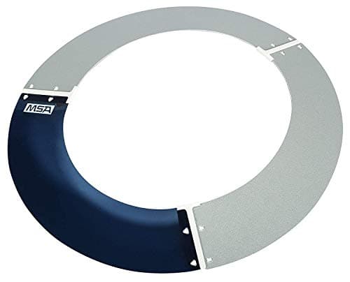 MSA 697410 VGard Sun Shield Standard VGard HatFull Brim Attachment Polyurethane Brim Extender SmokeTinted Lexan Added Sun Heat Protection Reusable Replaceable Hard Hat Accessory