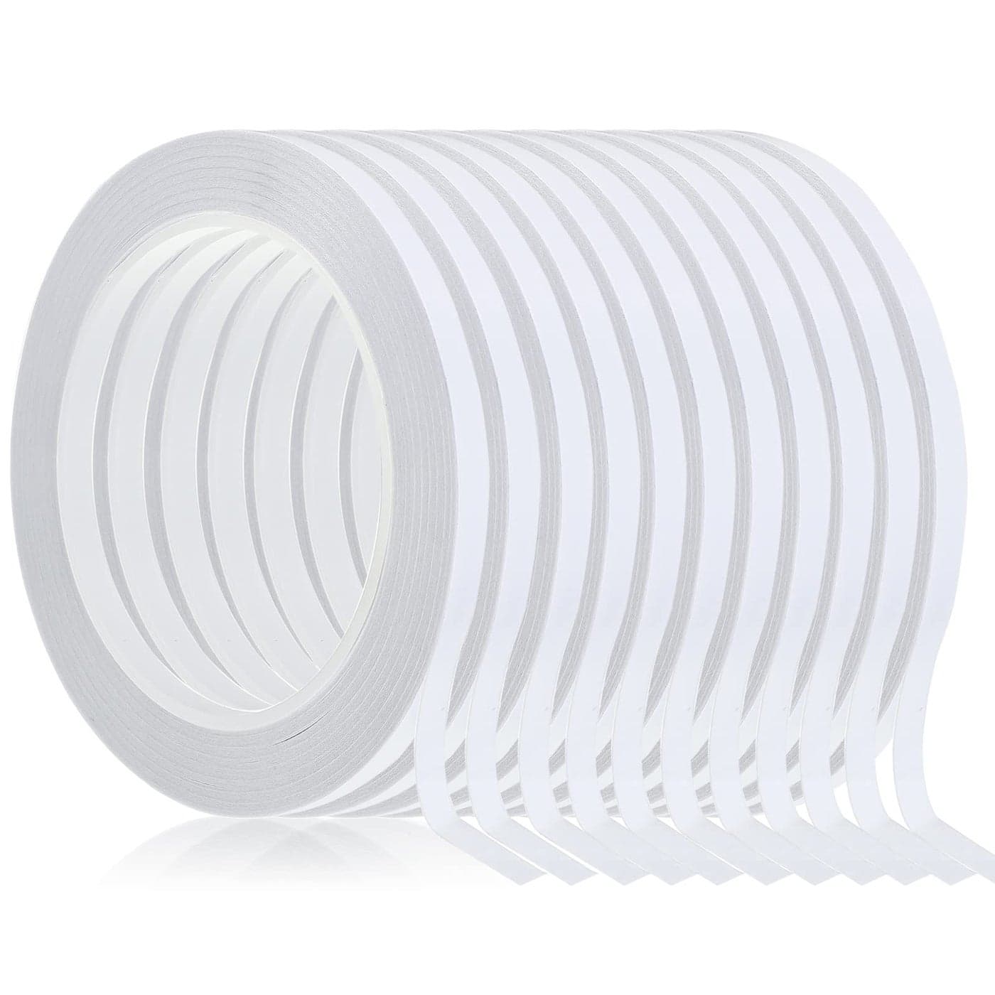 Chuangdi 8 Rolls Double Sided Tapes for Valentine Crafts Gift Wrapping Adhesive Sticky Tape Scrapbooking Photos Invitation Cards Paper DIY Office Supplies Each Roll 25 Yards Long 14 Inch Wide
