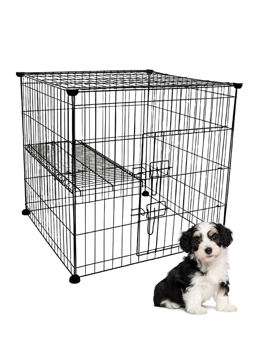 Cat Cage Dog Cage House for Small and Medium Cats Assembled Pet Cage, Foldable Cat Cage