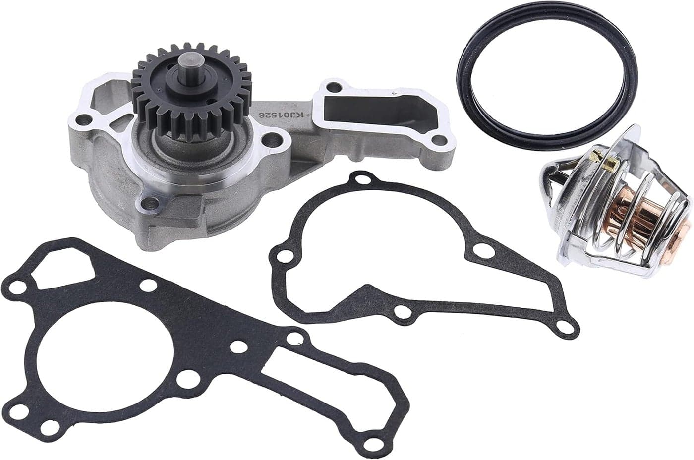 JEENDA Water Pump 49044-2066 with Gaskets and Thermostat for Kawasaki Engines