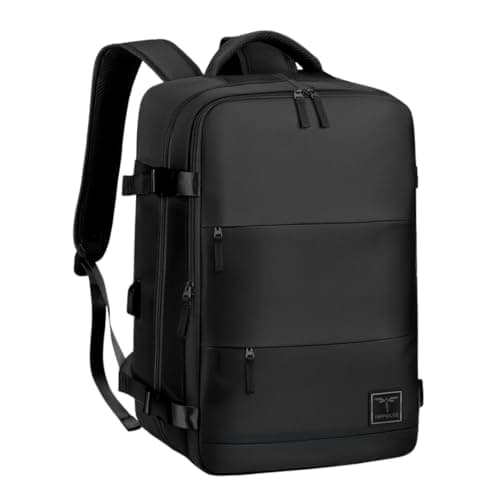 Impulse CommuterElite 40L Unisex Water Resistant Travel Laptop Backpack with USB Charging Port/Office Bag/School Bag/College Bag/Business Bag Fits Up to 16 Inch Laptop (Black)