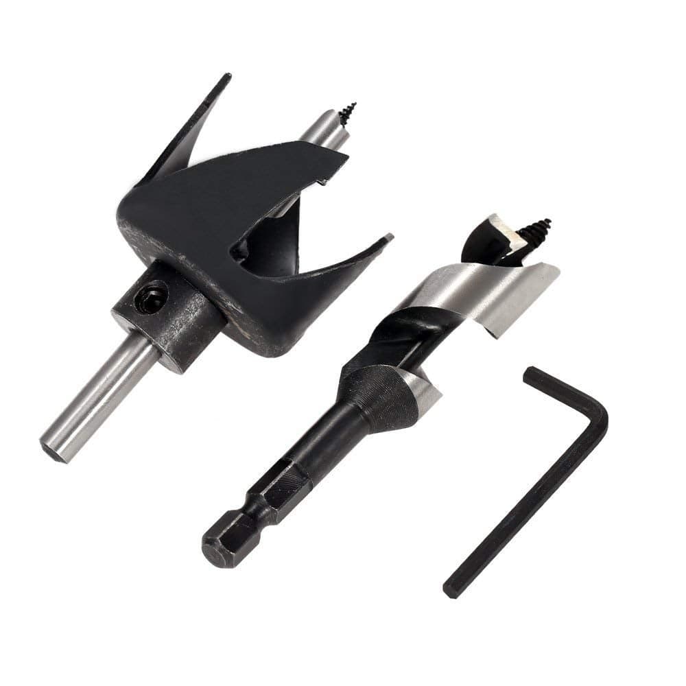 VENEKETY 54mm218 Door Lock Installation Kit Hole Saw Drill Bits Set Professional BiMetal Lock Kit for Woodworking Tools