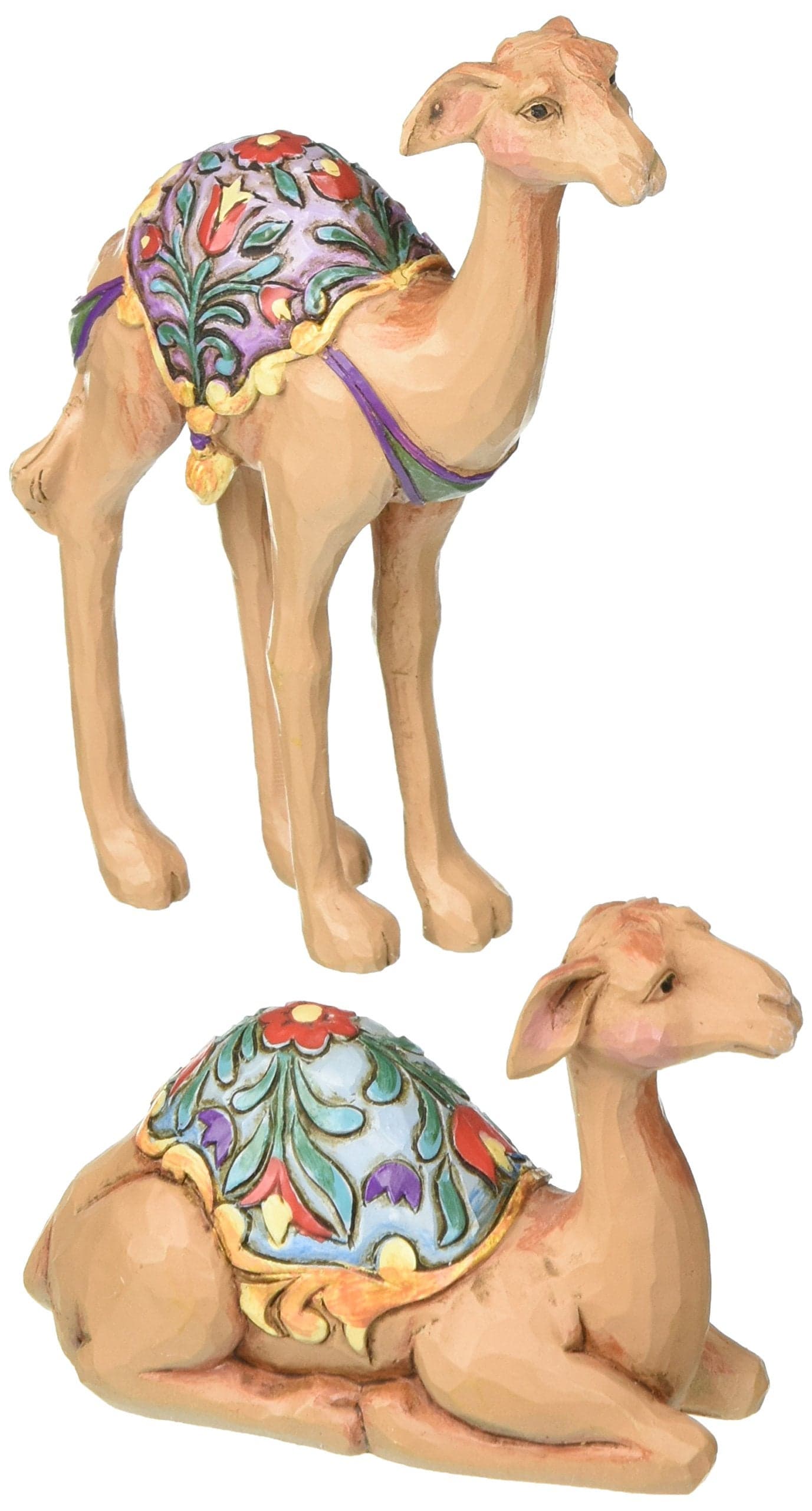 Jim Shore Heartwood Creek Mini Stone Resin Camel Figurines Set of Two 425