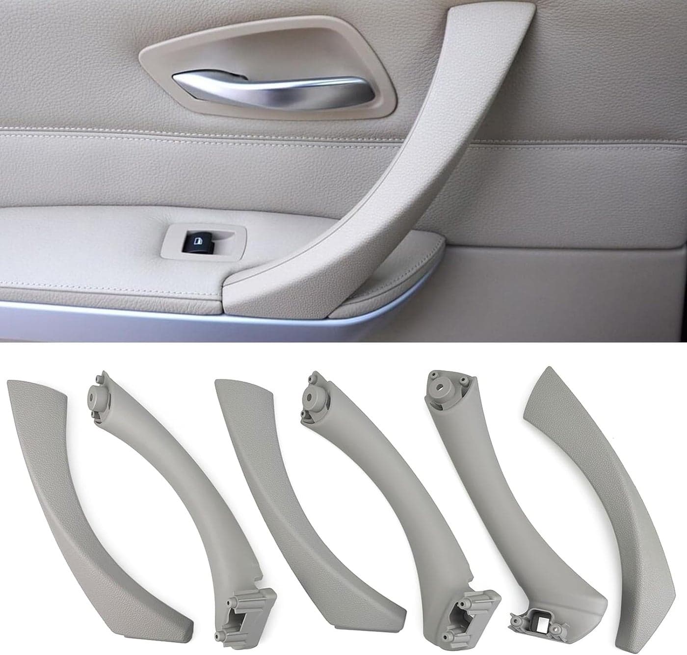 CHUANGHUI Car Door Handle Assembly for BMW 3 Series E90 E91 (2006-2012) - Gray