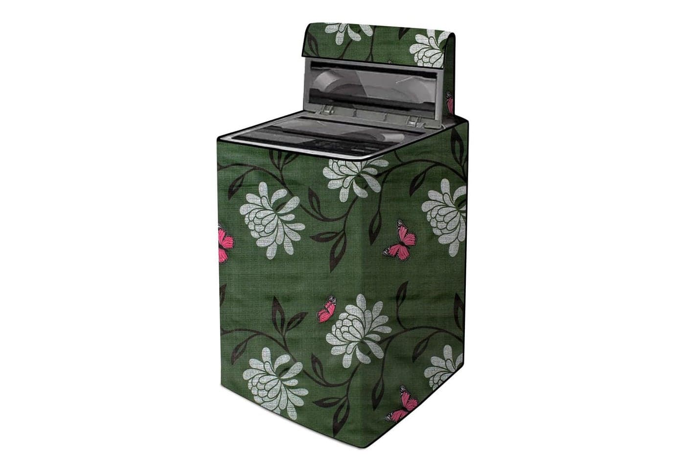 The Furnishing Tree PVC Washing Machine Cover for Fully Automatic Suitable for IFB 6.5 kg TL- RCG/TL-SSDR Aqua Top Load Green Color
