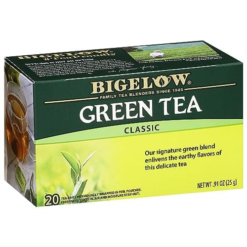 Bigelow Tea Classic Green Tea Caffeinated Tea 20 Count Box Pack of 6 120 Total Tea Bags