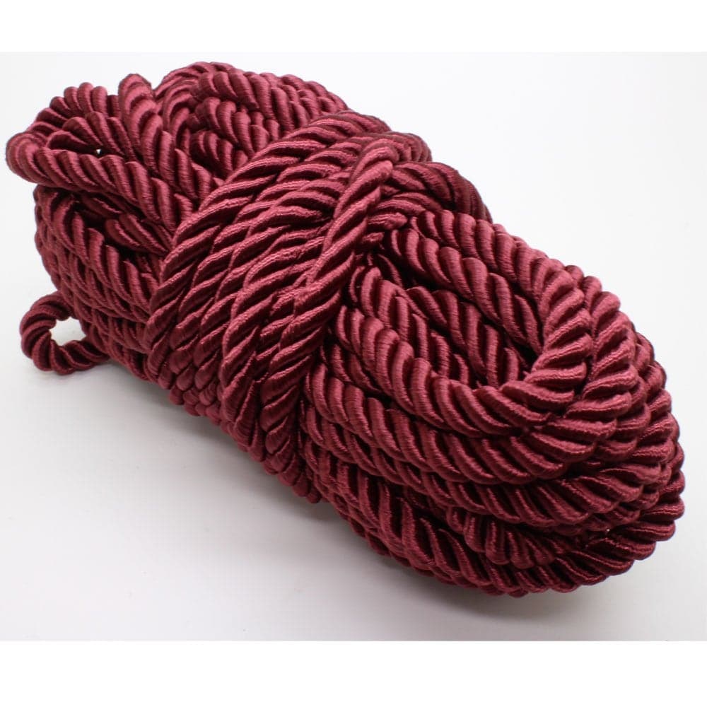 U Pick 10yds 5mm 3 Braided Cord Decorative Twisted Satin Polyester Twine Cord Rope String Thread Shiny Cord Choker Thread 11Maroon