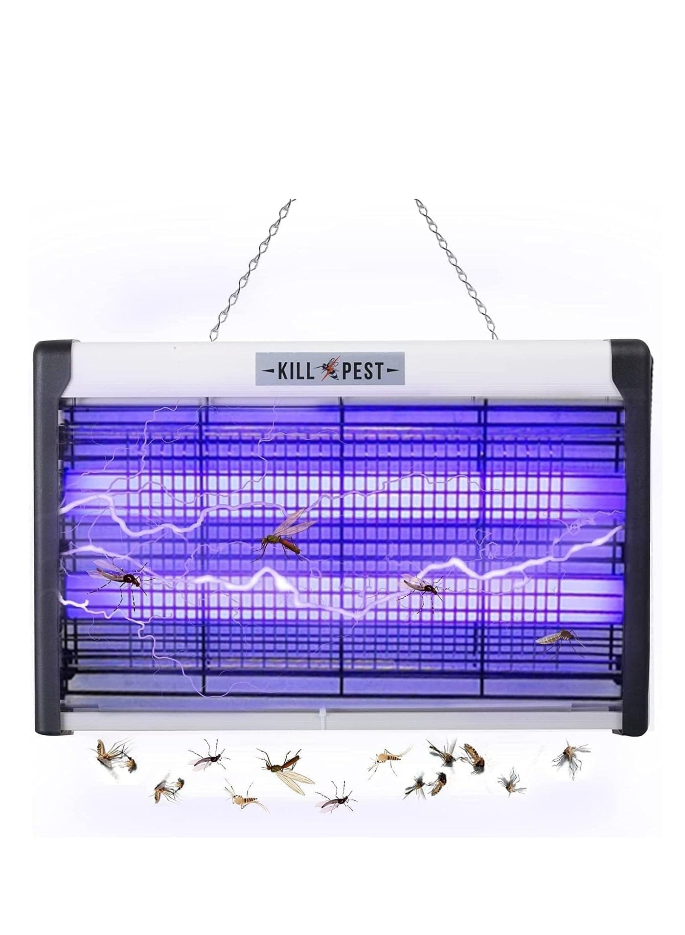 Bug Zapper, 20W Indoor Mosquito Killer, Insect Killer, Fly Zapper Bug Lamp Light for Home, Restaurant, Office - Lightweight, Powerful 2800V Grid, Easy-to-Clean, Removable Washable Tray-I