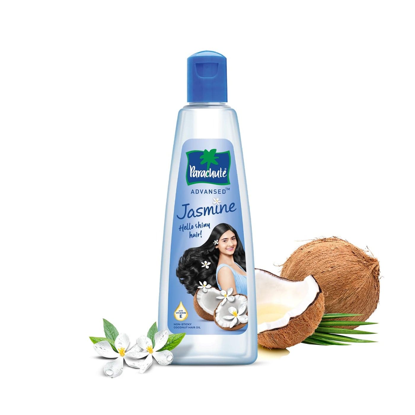 Parachute Advansed Jasmine Enriched Coconut Hair Oil with VitaminE For Scalp Nourishment Stronger Softer Silkier Hair Indian Hair Oil All Hair Types 101 Floz